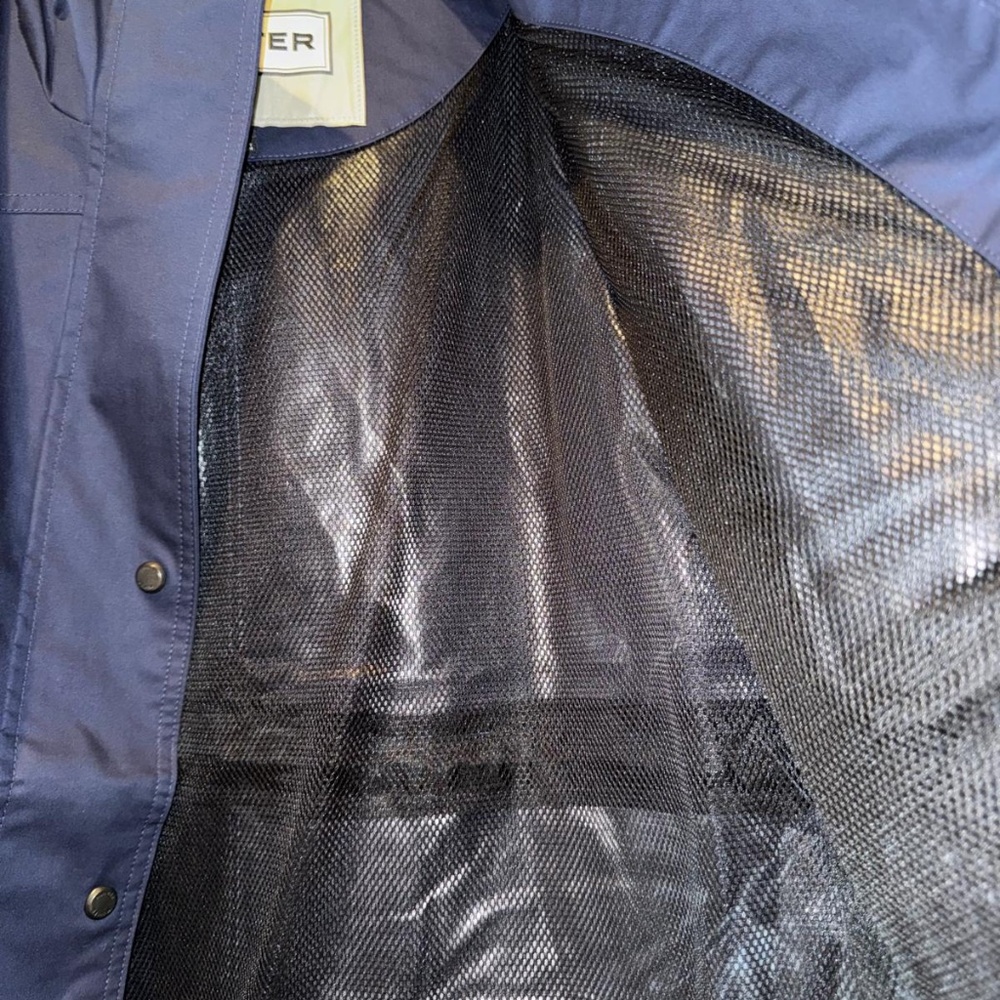 BRAND NEW Hunter Ladies Rain Water Resistant Cotton Smock Navy - SIZE MEDIUM M - Picture 10 of 13